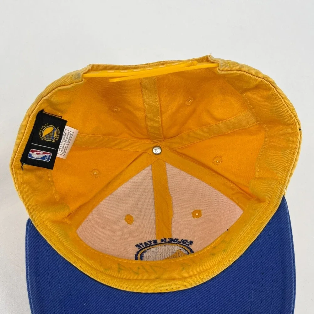 Adidas Golden State Warriors Kids Snapback Hat Yellow Blue NBA Basketball Cap